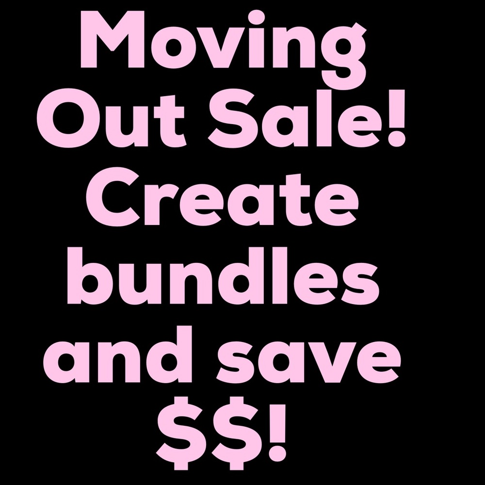 Everything that doesn’t sell will be donated!